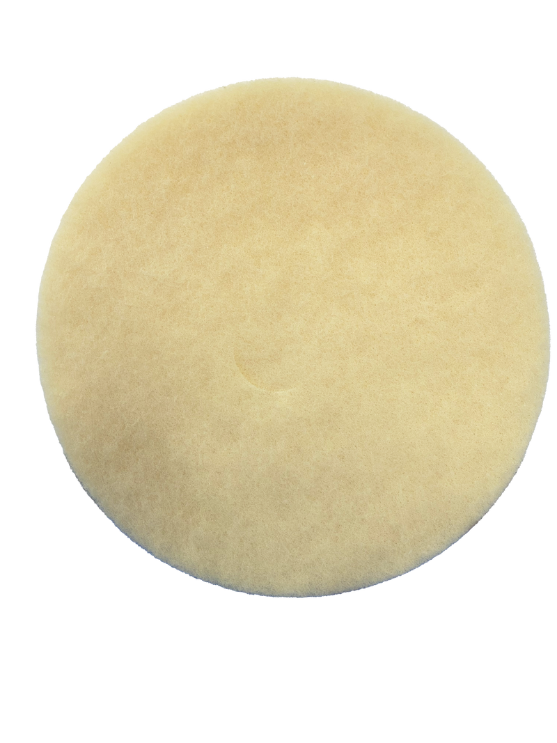 Disco pulidor de fibra amarilla o champagne 20"